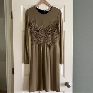 Burberry Taupe LS Dress